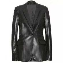 Captain America The Winter Soldier Black Widow Leather Blazer