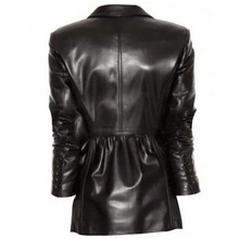 Captain America The Winter Soldier Black Widow Leather Blazer