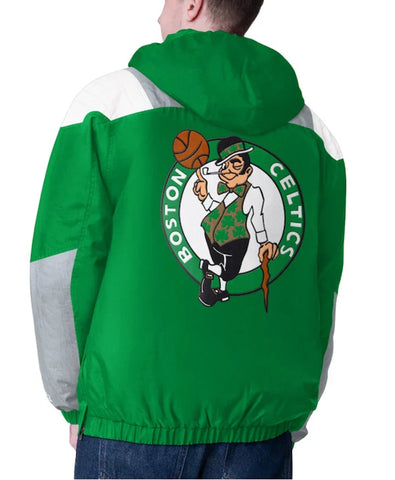 Boston Celtics Pullover Half-zip Hooded Impact Jacket