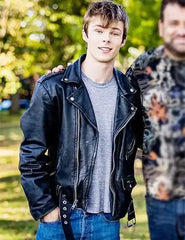 Nathan Williams Brave the Dark Black Leather Jacket