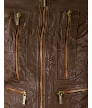Beauty & The Beast Kristin Kreuk Brown Leather Cropped Jacket