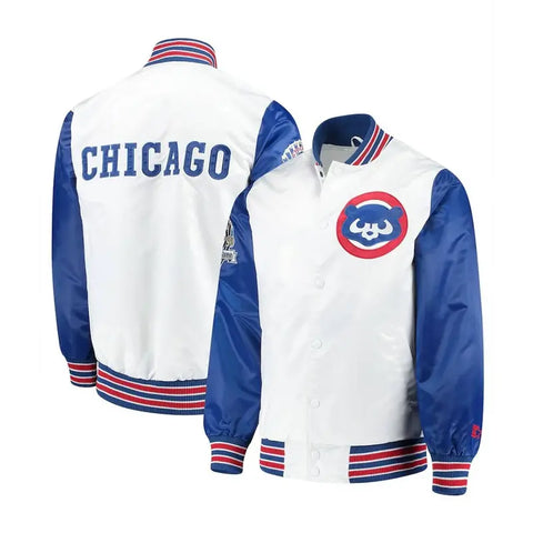 Varsity Chicago Cubs Satin Royal Blue Jacket