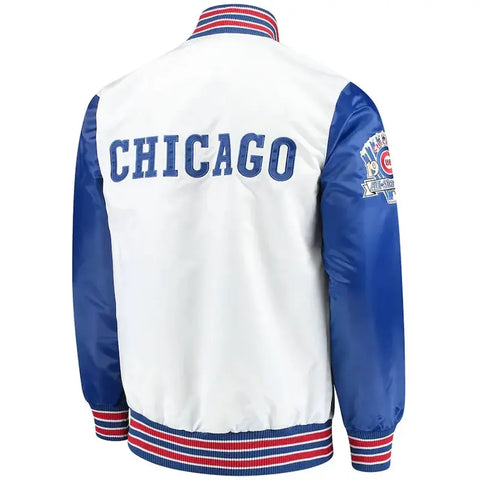 Varsity Chicago Cubs Satin Royal Blue Jacket