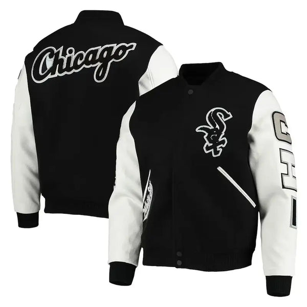 Chicago White Sox Letterman White/Black Jacket