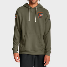 Cincinnati Bengals Olive 2025 Salute to Service Sideline Hoodie