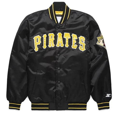 Pittsburgh Pirates Black Satin Jacket