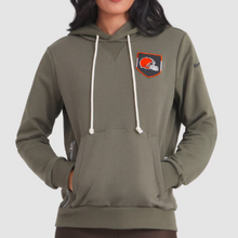 Cleveland Browns Olive 2025 Salute to Service Sideline Hoodie
