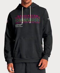Washington Commanders Black 2025 Dri-FIT Hoodie