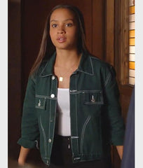 9-1-1 Corinne Massiah Green Denim Jacket