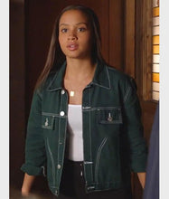 9-1-1 Corinne Massiah Green Denim Jacket