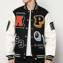 Crazy Patch Bape Varsity Jacket