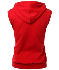 Michael B Jordan Creed II Red Hoodie Vest