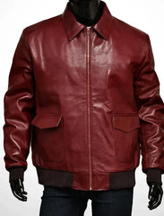 David Drake Bomber Leather Jacket