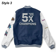 Super Bowl 5x Champions Dallas Cowboys Navy/White Varsity Jacket