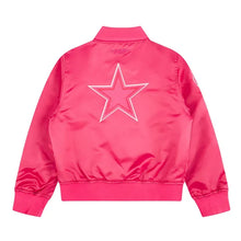 Dallas Cowboys Triple Pink Satin Varsity Jacket