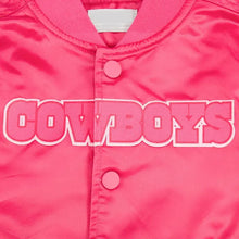 Dallas Cowboys Triple Pink Satin Varsity Jacket