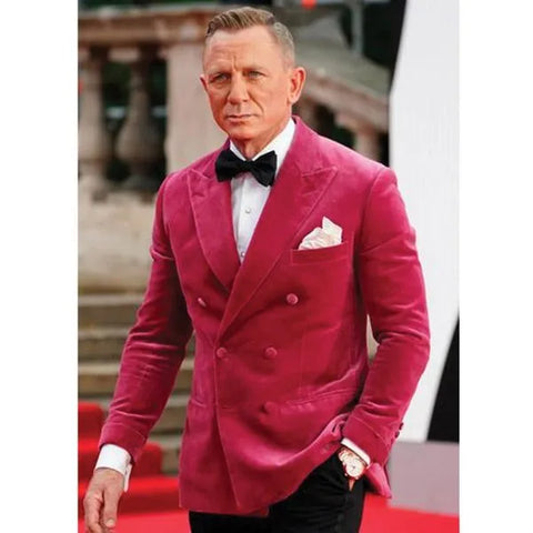 Daniel Craig No Time To Die Velvet Blazer