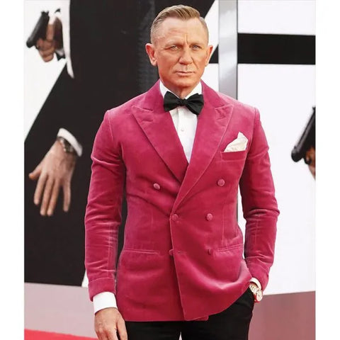 Daniel Craig No Time To Die Velvet Blazer