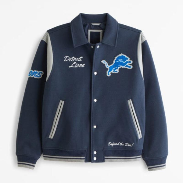 Defend The Den Detroit Lions Varsity Jacket