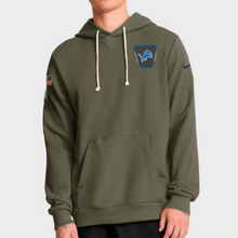 Detroit Lions Olive 2025 Salute to Service Sideline Hoodie
