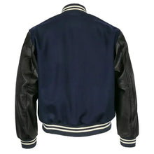Black and Blue Detroit Tigers 1955 Letterman Jacket