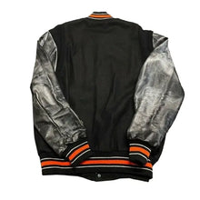 Detroit Tigers Black Letterman Jacket