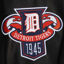 Detroit Tigers Black Out Vintage Logo Varsity Jacket