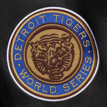 Detroit Tigers Black Out Vintage Logo Varsity Jacket