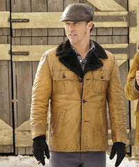 Jeffrey Donovan Fargo Shearling Leather Jacket