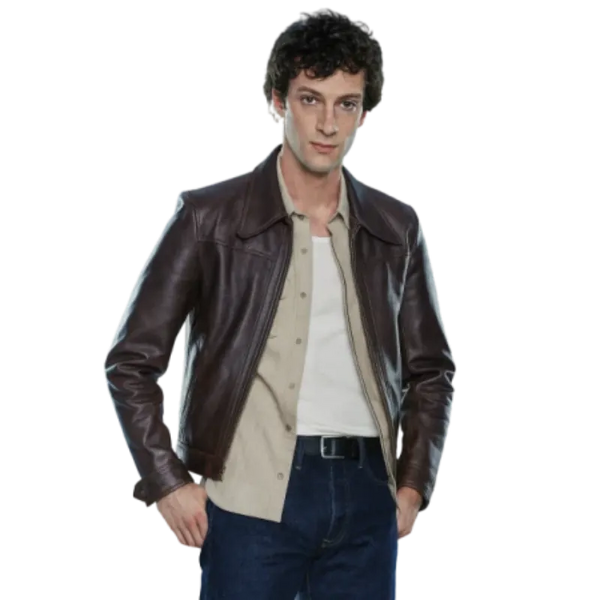 Dominic Sessa Now You See Me Brown Leather Jacket