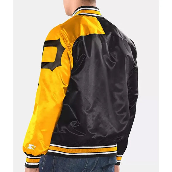Dugout Pittsburgh Pirates Black and Gold Satin Jacket