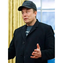 Elon Musk White House Black Coat