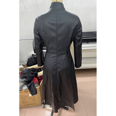 Women's Stand Collar Long Coat