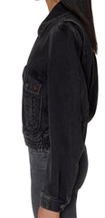 Black Denim Jacket Women, Diesel 'De-Tracy'