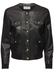 Saint Laurent Patch Bomber Jacket Women
