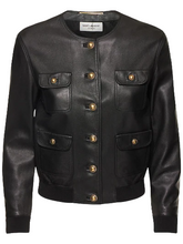Saint Laurent Patch Bomber Jacket Women