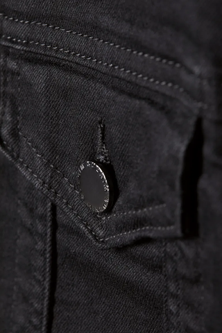 Black Denim Jacket Women, Pocketed