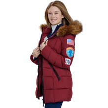 The Finnish Line Kim Matula Red Fur Hooded Jacket