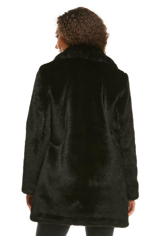 Black Donna Mink Fur Shearling Jacket For Women