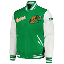 Florida A&M Rattlers Green and White Varsity Jacket