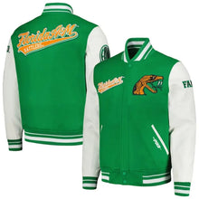 Florida A&M Rattlers Green and White Varsity Jacket