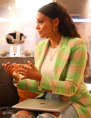 Gabrielle Walsh Found S02 Checkered Blazer
