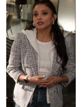 Gabrielle Walsh Found S02 Grey Plaid Blazer