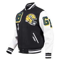 Green Bay Packers Mashup Rib Varsity Jacket