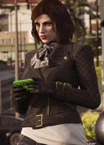 GTA 6 Lady Protagonist Real Leather Jacket