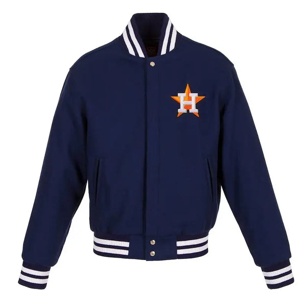 Varsity Houston Astros Blue Wool Jacket
