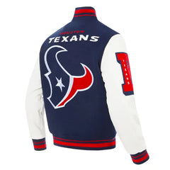 Houston Texans Mashup Classic Rib Varsity Jacket