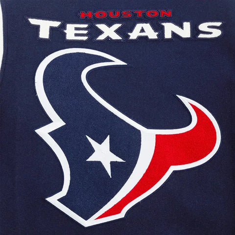 Houston Texans Mashup Classic Rib Varsity Jacket