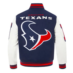Houston Texans Mashup Classic Rib Varsity Jacket