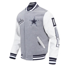 Dallas Cowboys Script Tail Rib Wool Gray Varsity